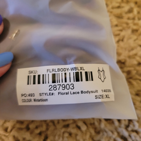 Parade Sweet Romance Lace Bodysuit | Soft Lace (Violette) XL - Picture 2 of 7